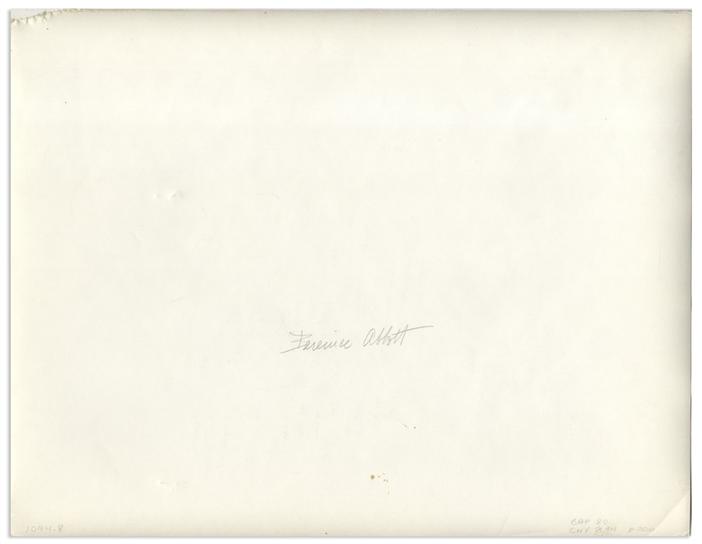 Berenice Abbott Signed 14'' x 11'' Photograph of ''Yuban Warehouse, Brooklyn''